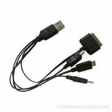 4-in-1 Universal USB Cables for iPhone, Ideal for 12 Multifunction USB Charger